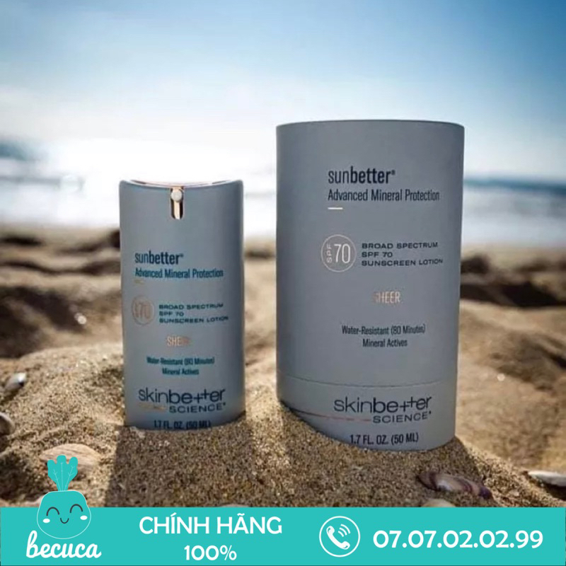 Kem Chống Nắng SkinBetter Sunbetter® SHEER SPF 70 Sunscreen Lotion 50ml