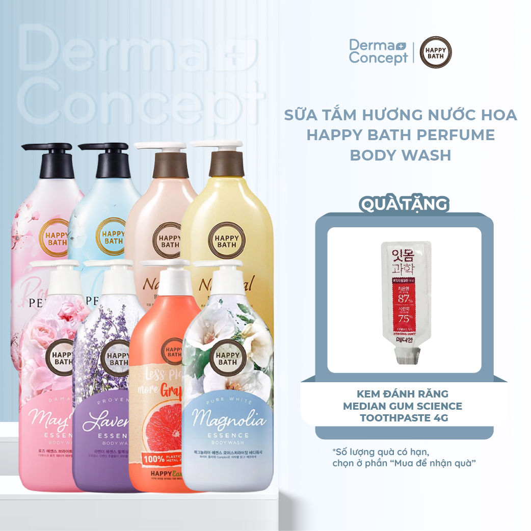 Sữa tắm hương nước hoa Happy Bath Body Wash làm sạch sâu, lưu hương lâu