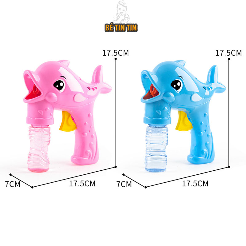 Súng bắn bong bóng hình CÁ HEO dễ thương cho bé