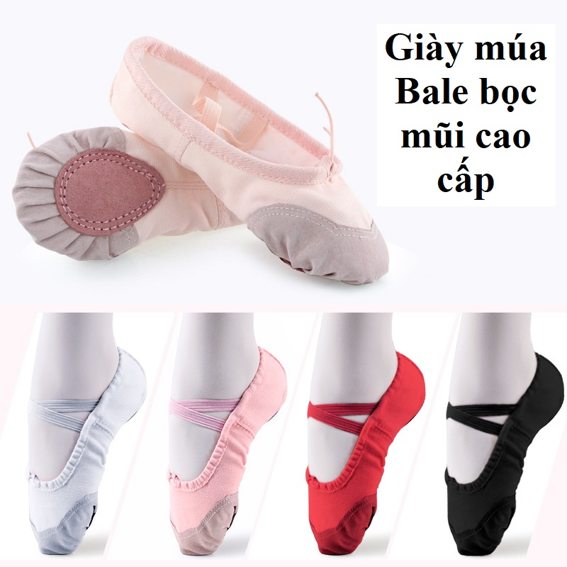 (Có sẵn) Giày múa bale size từ 25-40 cho trẻ em và người lớn nhiều màu cho khác lựa chọn