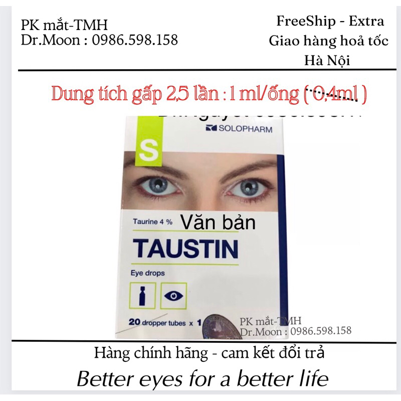 Nươc mắt nhân tao Taustin solopharm 1ml