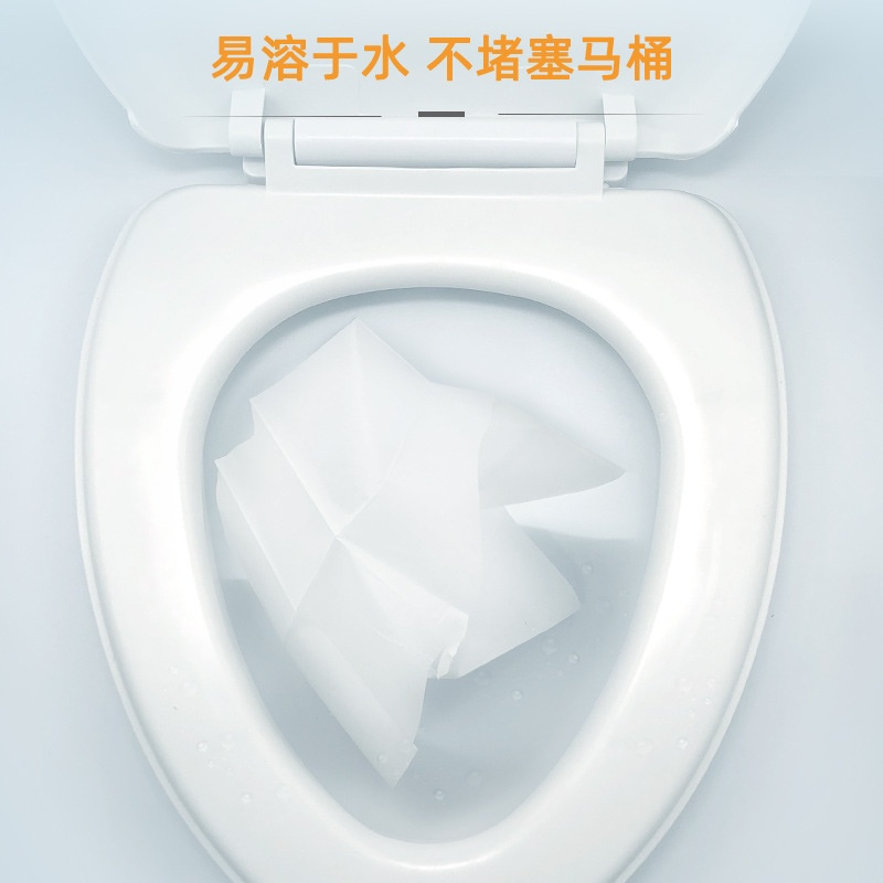 Gói 10 tờ giấy lót bồn cầu toilet chống thấm nước dùng một lần, thích hợp cho các chuyến đi du lịch, đi ăn uống, cà phê