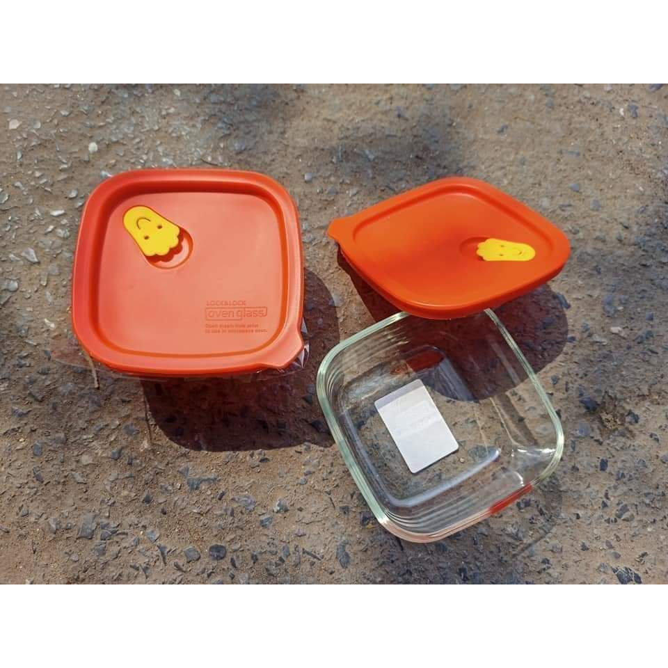 Hộp thuỷ tinh chịu nhiệt Lock&Lock nắp silicon