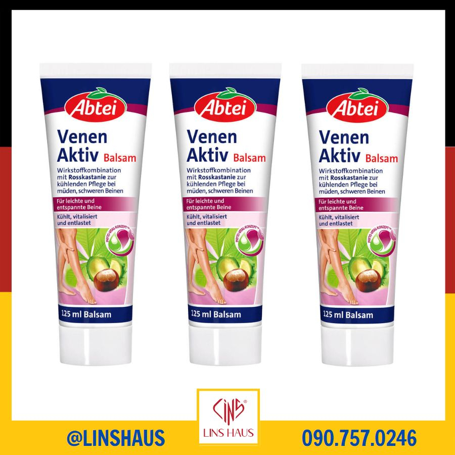 Kem bôi Giãn tĩnh mạch Abtei Venen Aktiv Balsam 125 ml