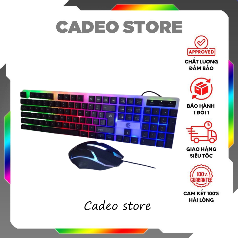 Combo Bộ Phím Chuột Giả Cơ Goldtech GT200 Có Led RGB Đổi Màu