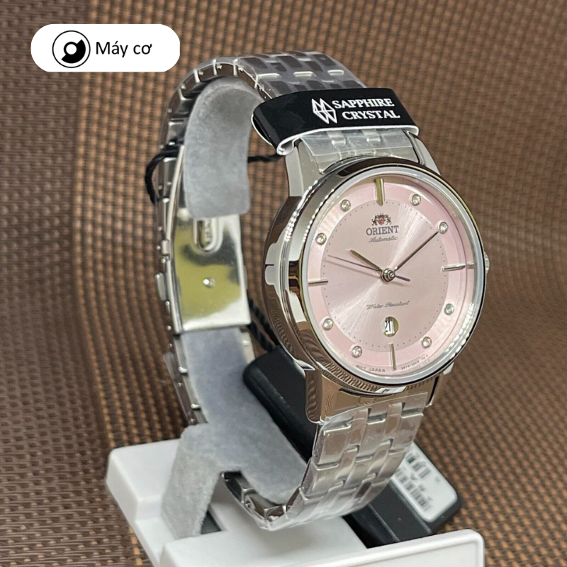 Đồng hồ cơ nữ Orient Watch Contemporary RA-NR2010P10B máy lộ cơ mặt kính Sapphire dây thép đeo tay cao cấp chính hãng