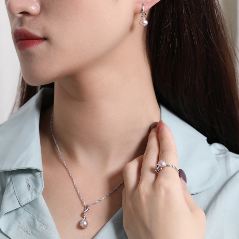 Bông Tai Bạc Nữ S925 Đính Ngọc Trai Thời Trang Hiện Đại - B2729 - Bảo Ngọc Jewelry