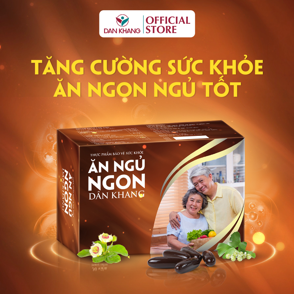 Viên Uống Ăn Ngủ Ngon Dân Khang Hộp 30 Viên - Hỗ Trợ Ăn Ngon, Ngủ ngon