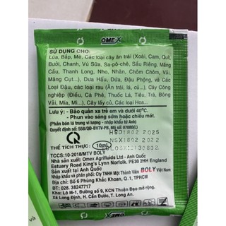 PHÂN BÓN LÁ HI CANXI BOLY (GÓI 10ML)