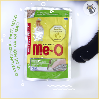 THỨC ĂN CHO MÈO Me-O Dạng Pate Gói 80g
