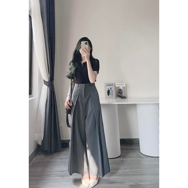 Áo polo len lỗ lưới By Samhyewear