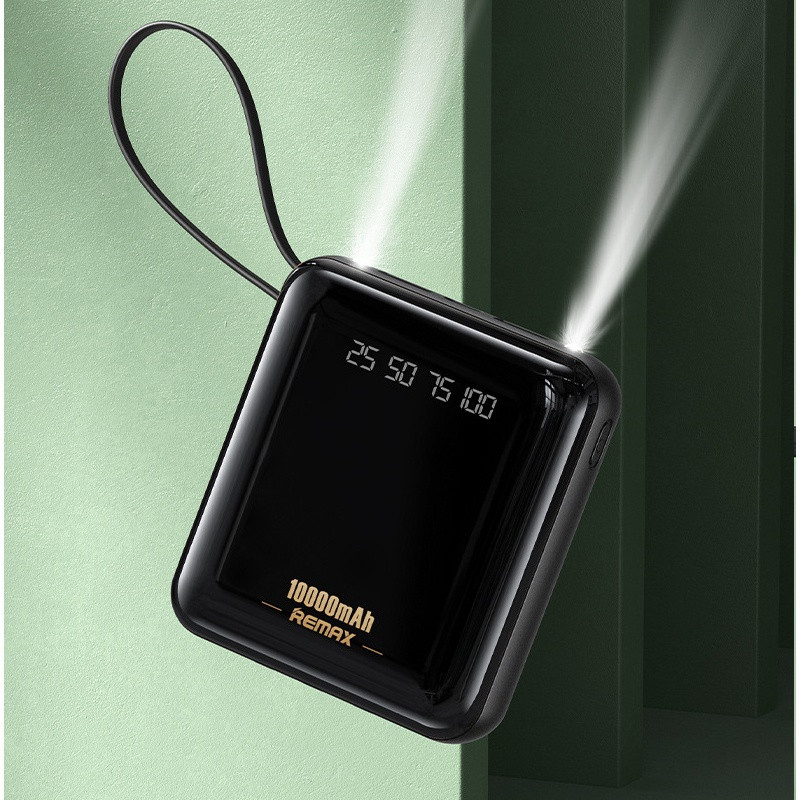 (TẶNG KÈM DÂY SẠC) Sac dự phòng,pin dự phòng Remax RPP-286, dung lượng 10.000mah, màn hình led hiển thị,tích hợp đèn pin