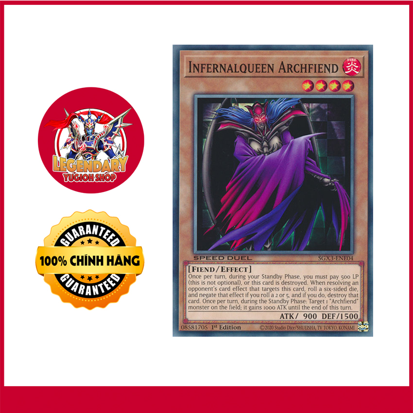[Thẻ Bài Yugioh Chính Hãng] Infernalqueen Archfiend