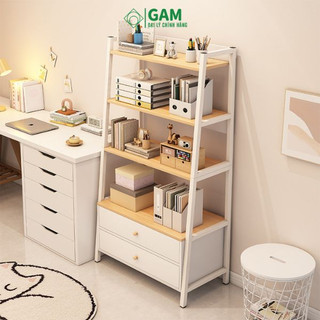 Kệ để đồ hình thang khung sắt kèm hộc tủ - gm76