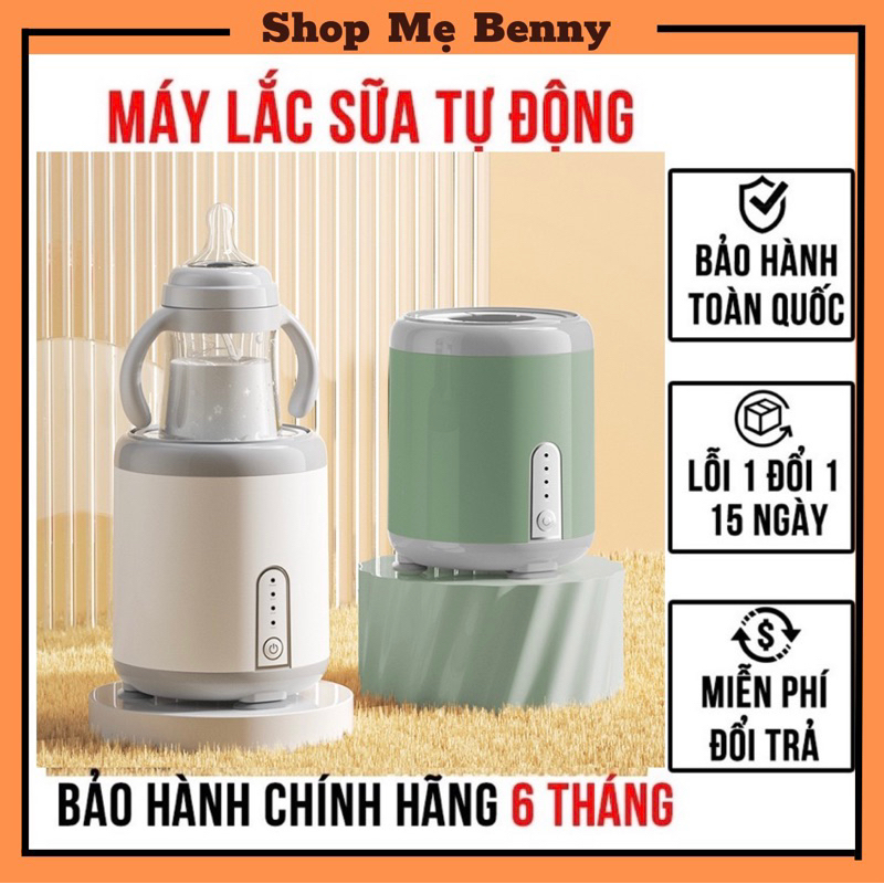 Máy lắc sữa tự động, máy lắc sữa cho bé chế độ xoay 360 giúp sữa tan hoàn toàn