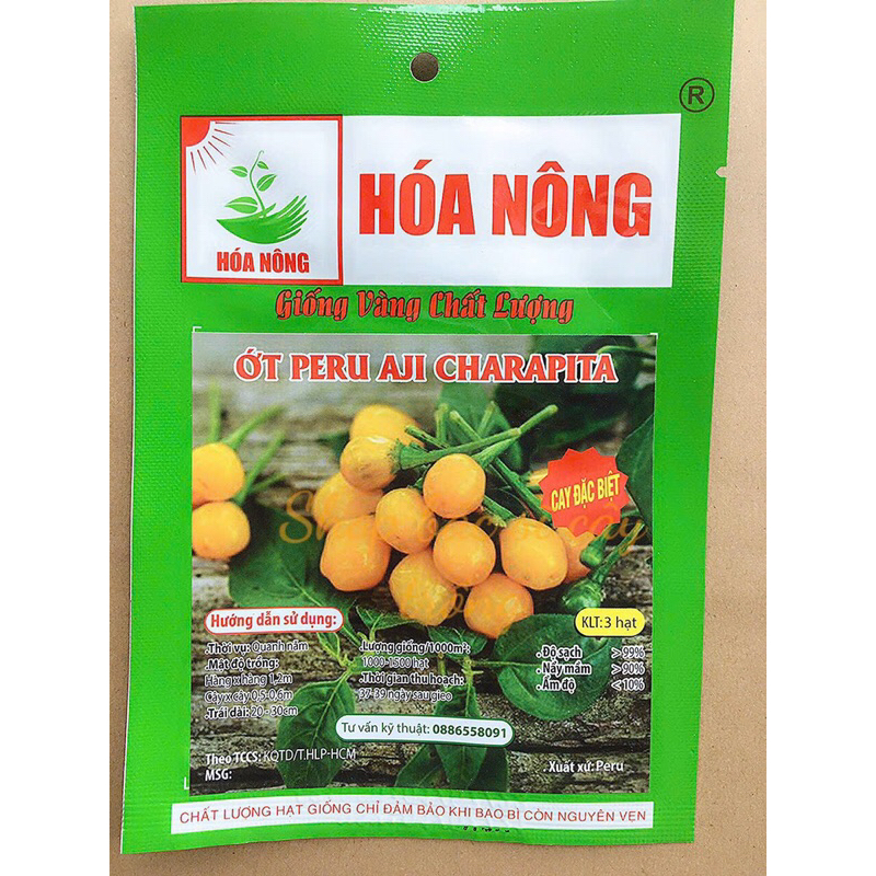 HẠT GIỐNG ỚT PERU AJI CHARAPITA Ớt giá đắt nhất thế giới xuất xứ Per u