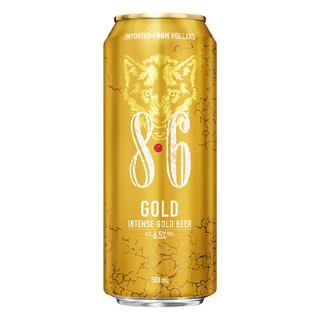 Thùng 12 lon bia hà lan 8.6 gold 6.5% – lon 500ml