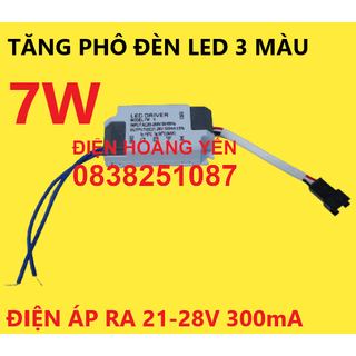 Chấn lưu đèn led 3 màu (led driver 7-12w)