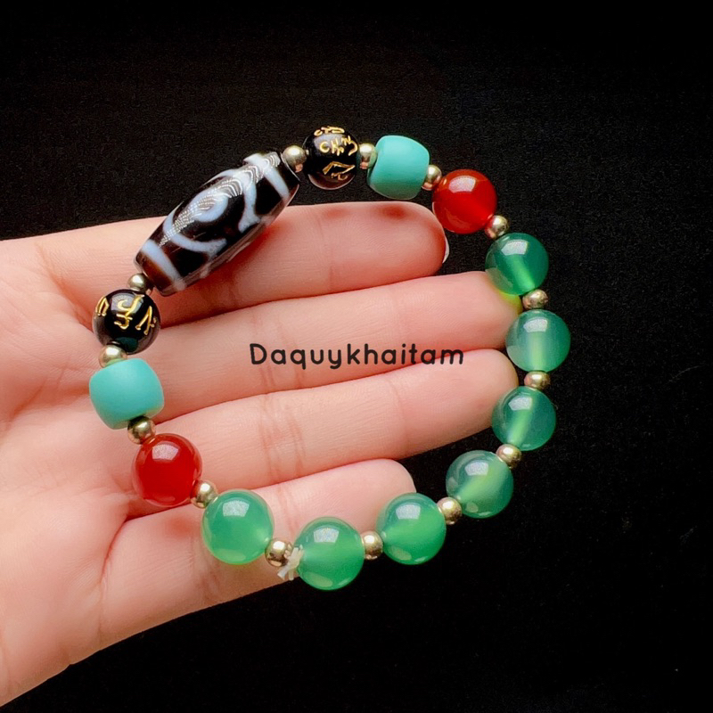 Vòng tay Dzi 3 mắt