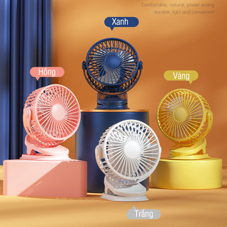 Quạt mini kẹp bàn xoay 360 độ 4000ah