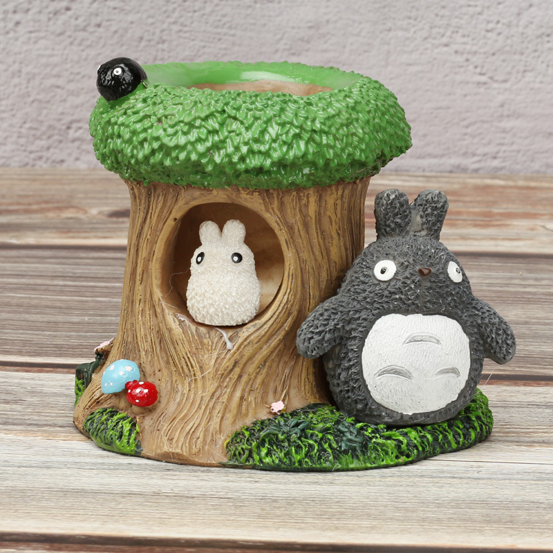Hộp Bút Totoro Dễ Thương Chất Liệu Thạch Cao Trang Trí Bàn, Phòng Khách | DC35 | Mô Hình Totoro Trang Trí Decor Bàn Học