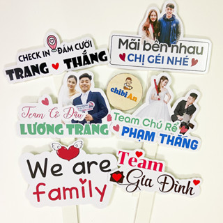 Hashtag cầm tay đám cưới - Miễn phí thiết kế theo yêu cầu - In nhanh sắc nét - Bảng biển tên - Khai trương - Sinh nhật