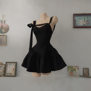 Đầm Xoè Cột Nơ Vai