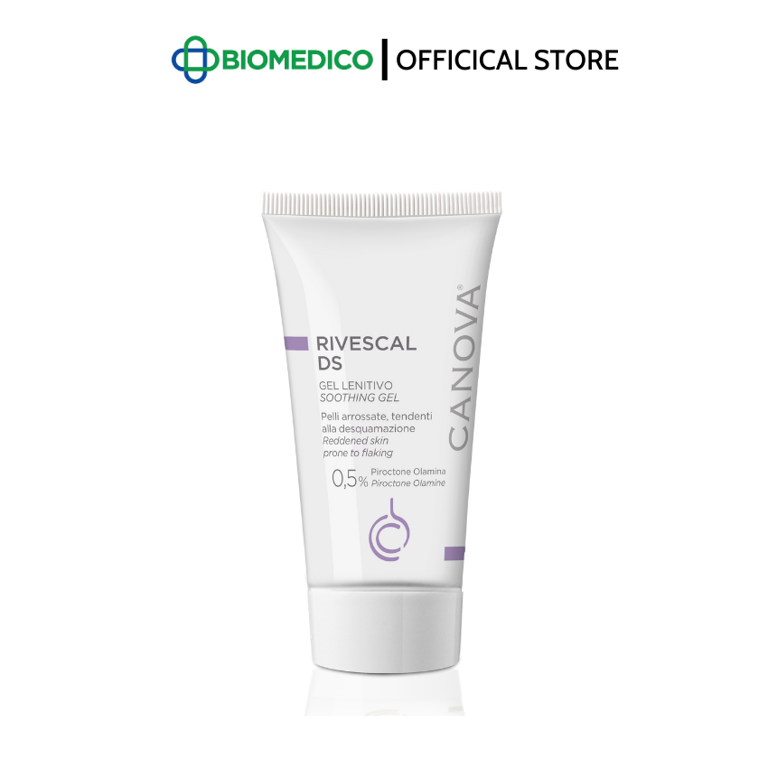CANOVA RIVESCAL DS - SOOTHING GEL / Gel làm dịu da, ngăn ngừa tiết bã nhờn 50ml