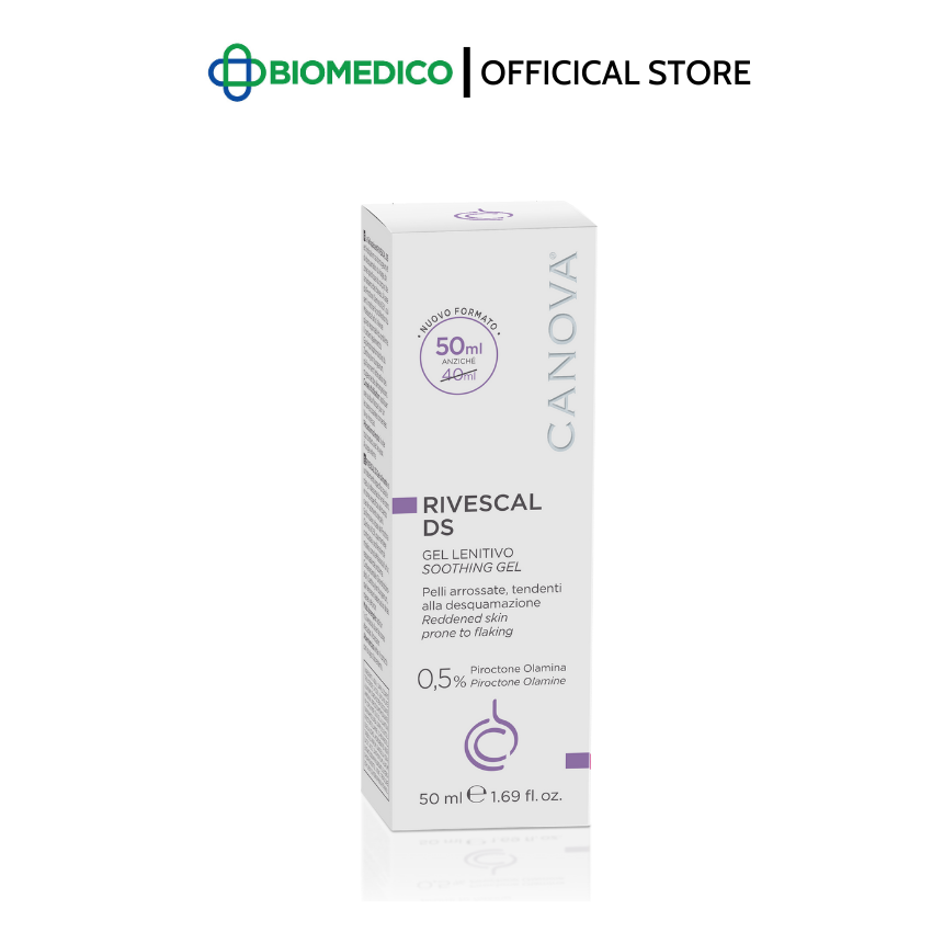 CANOVA RIVESCAL DS - SOOTHING GEL / Gel làm dịu da, ngăn ngừa tiết bã nhờn 50ml