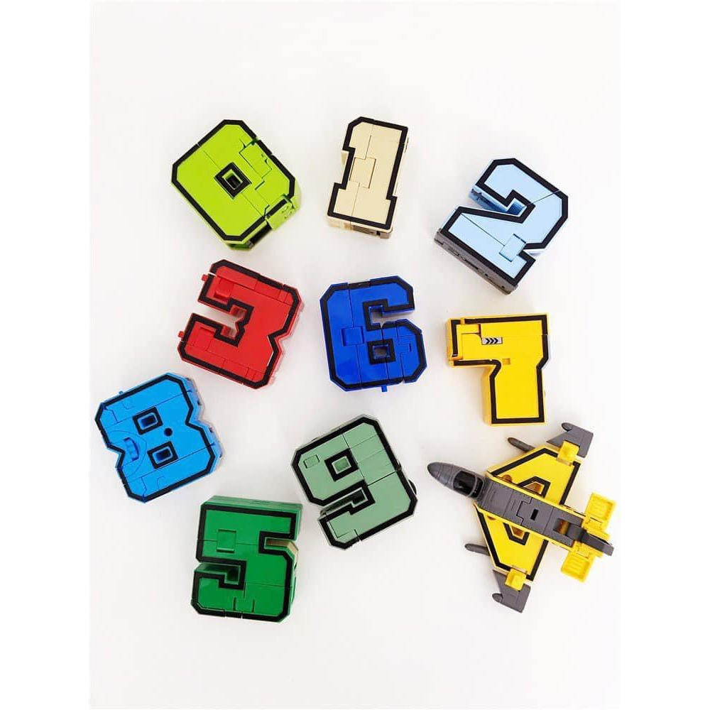 Đồ Chơi Chữ Số Từ 1-9 Biến Hình Robot - Đồ Chơi Thông Minh