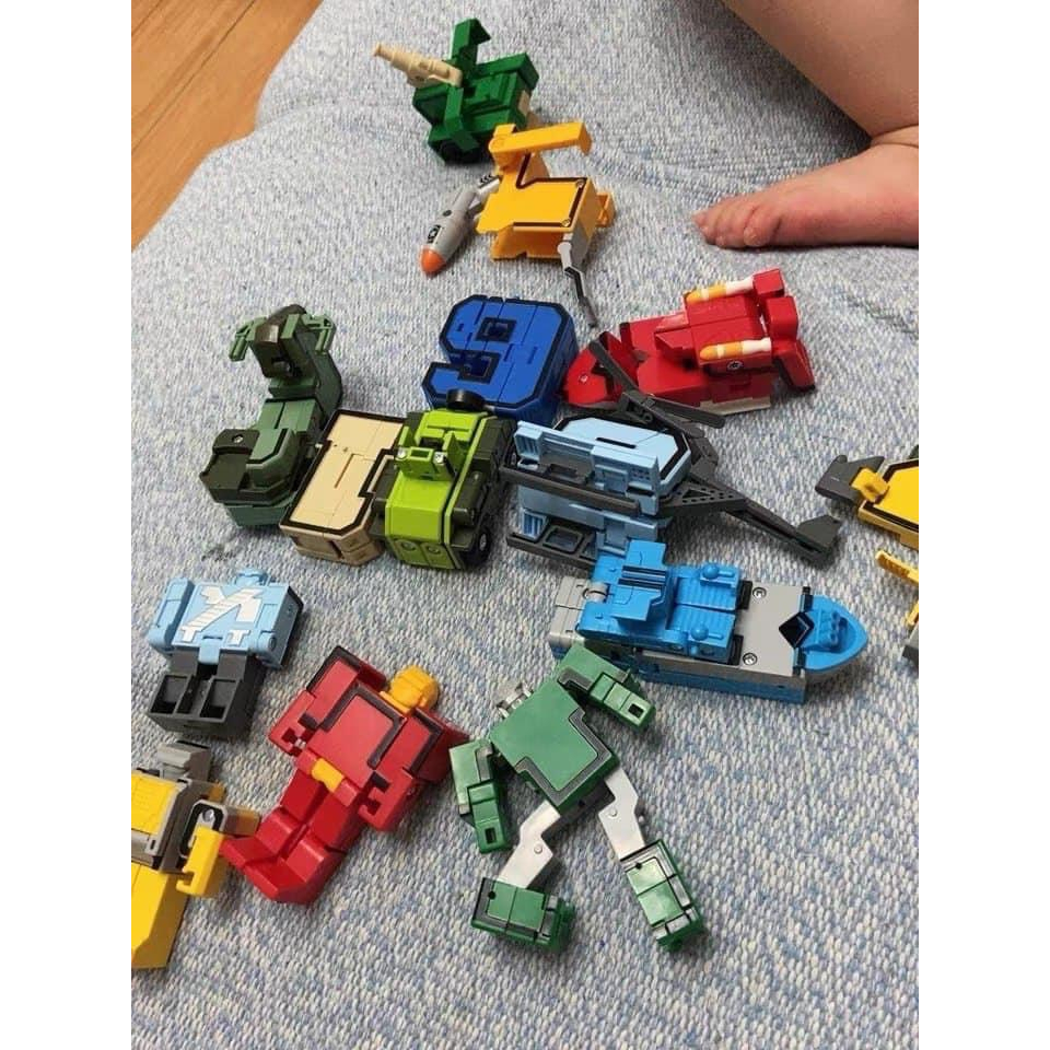 Đồ Chơi Chữ Số Từ 1-9 Biến Hình Robot - Đồ Chơi Thông Minh