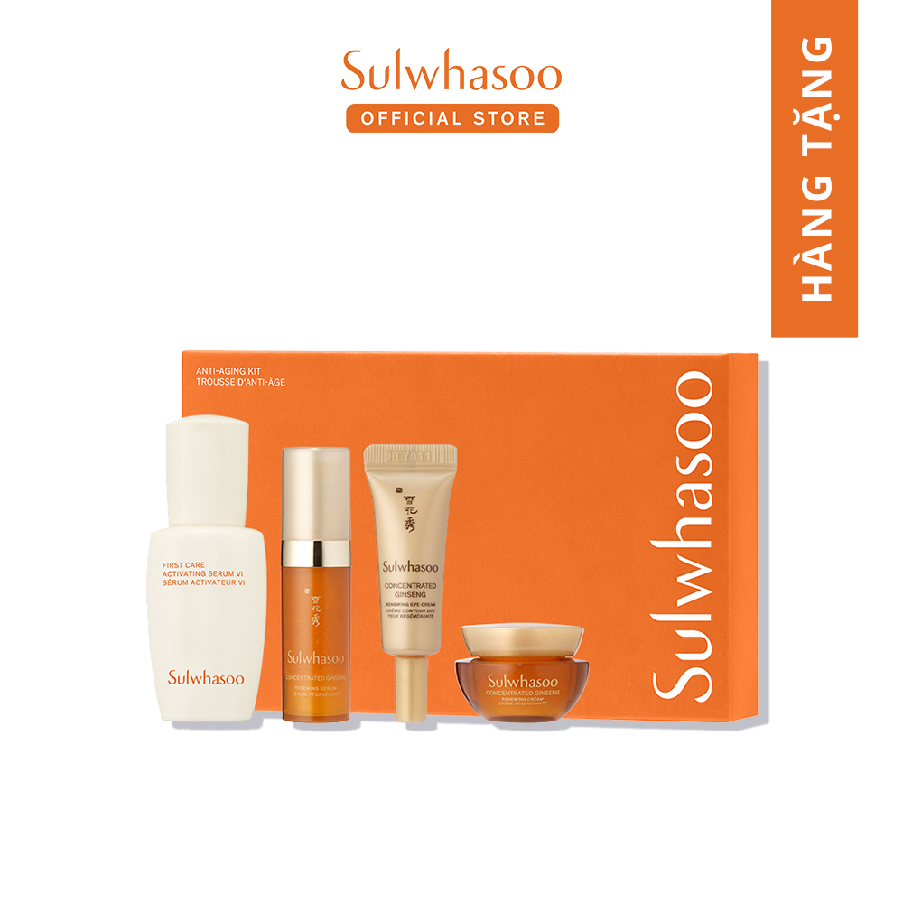  Bộ mẫu thử 4 sản phẩm chống lão hóa từ Nhân sâm 2023 - Sulwhasoo Anti-aging Kit 2023