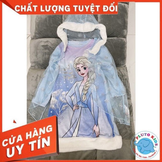 váy Công chúa elsa kèm áo choàng cho bé