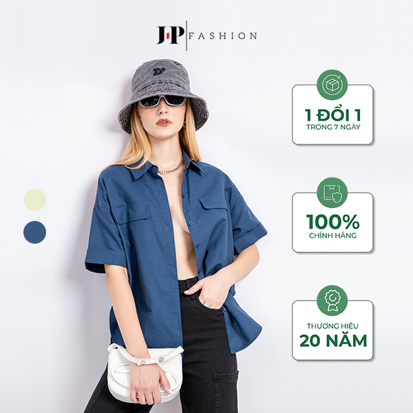 Sơ Mi Form Rộng Nữ J-P Fashion ngắn tay 10608469 CT6