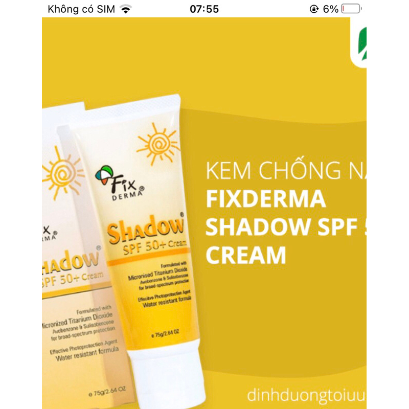 Kem chống nắng FIXDERMA fixderma Giá rẻ hàng bao chất lượng | SPF 50+ PA +++