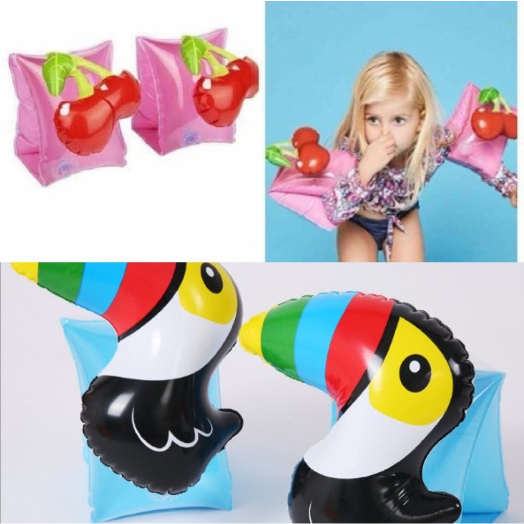 Phao tay trẻ em an toàn, nhiều hình dễ thương, phao đỡ tay trợ giúp nổi trong nước, phao cổ cho bé ngộ nghĩnh