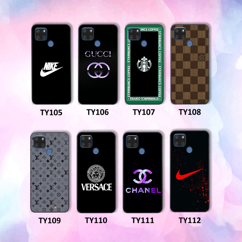 Ốp Realme C12 / C15 in logo các thương hiệu nổi tiếng siêu sang, siêu cá tính