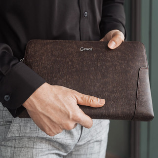 Ví cầm tay nam, Clutch da bò cao cấp Gence CK11 khóa số