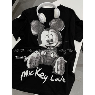 Áo Phông Mickey Chì In Lưng QC L1