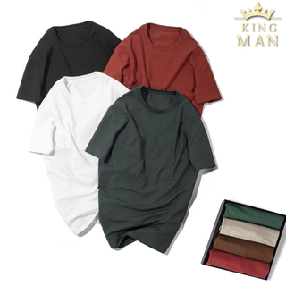 Áo phông nam áo thun nam trơn chất vải cotton dày dặn, co giãn, tay ngắn