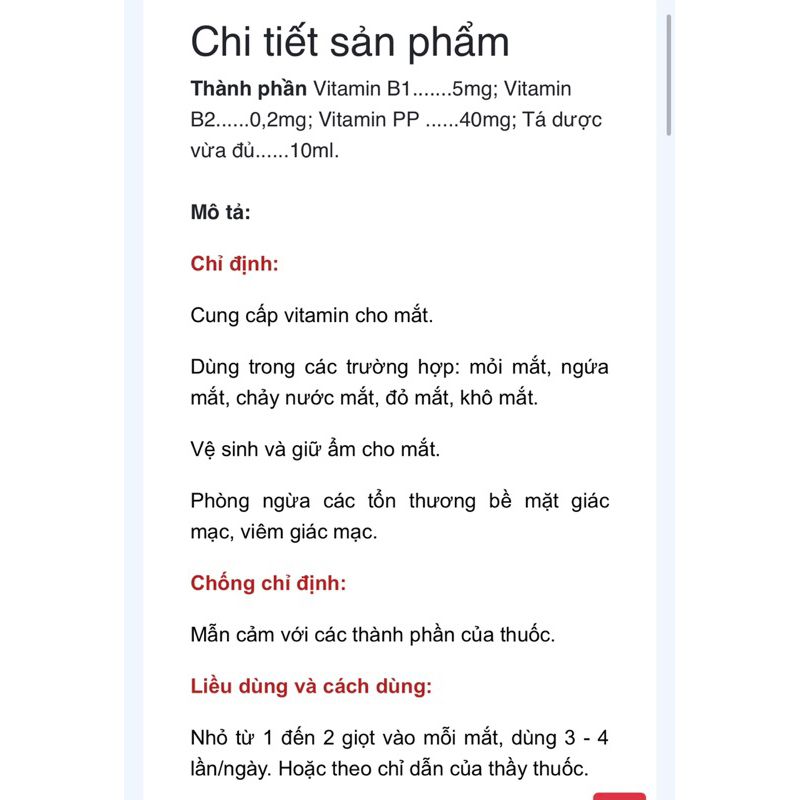 EYELIGHT VITA YELLOW C10ML