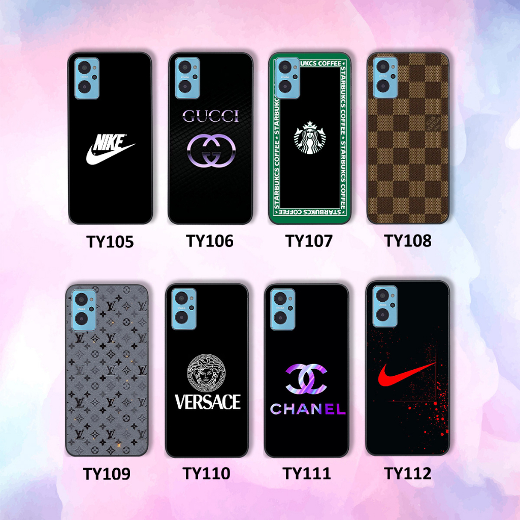 Ốp Realme 9i in logo các thương hiệu nổi tiếng siêu sang, siêu cá tính