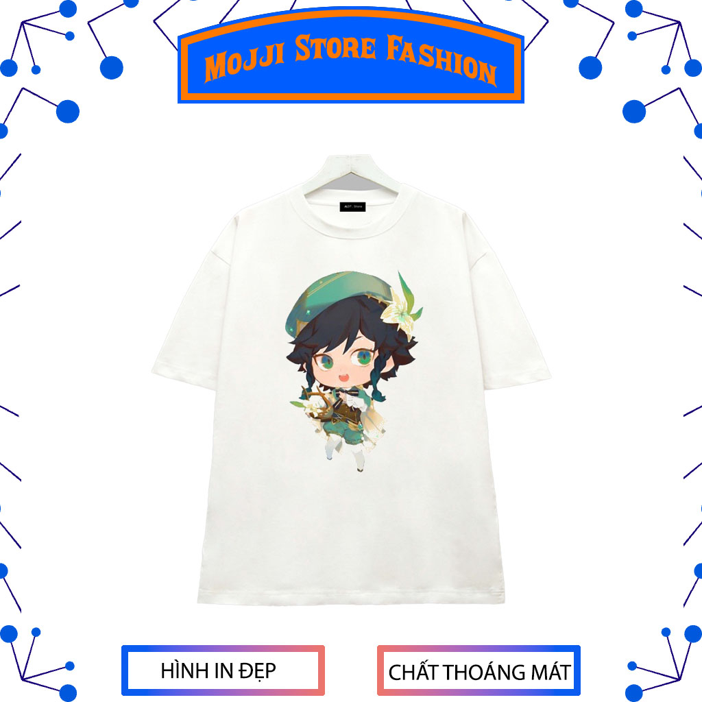 Áo thun venti genshin impact nhiều mẫu chọn/áo in hình genshin impact venti - chất thun thoáng mát