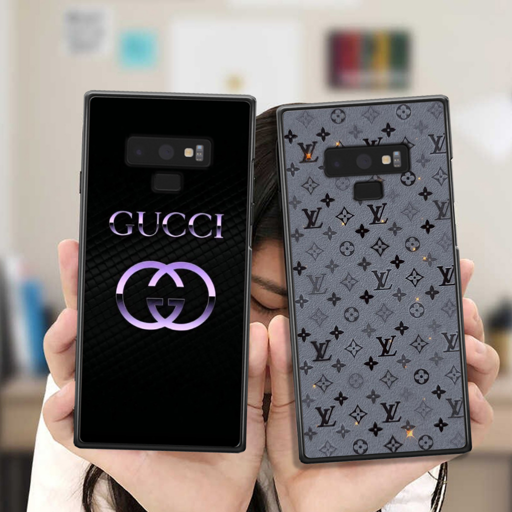 Ốp Samsung Note 9 in logo các thương hiệu nổi tiếng siêu sang, siêu cá tính