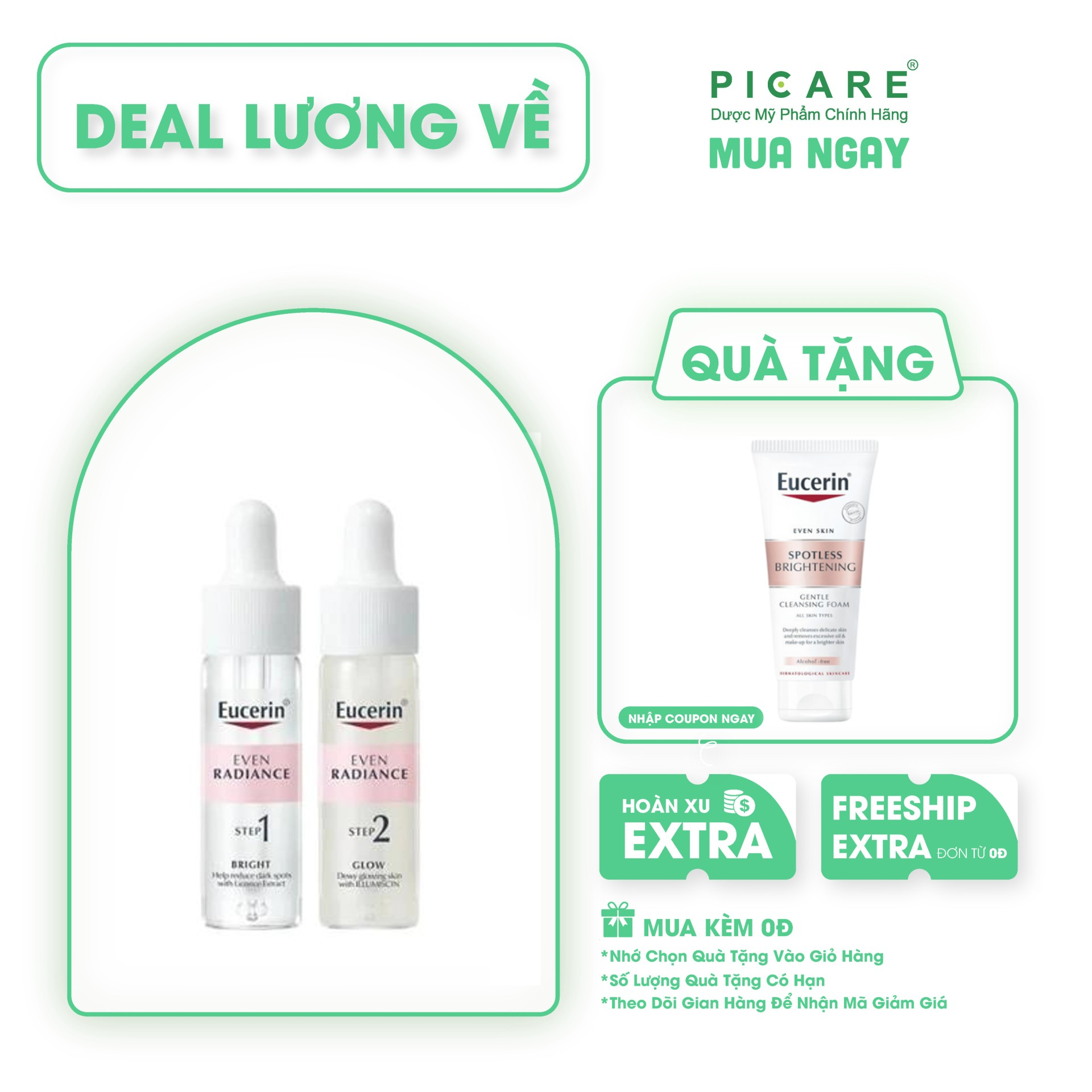 Tinh chất dưỡng sáng da Eucerin Even Radiance Duo Ampoules (2x15ml) - 98364