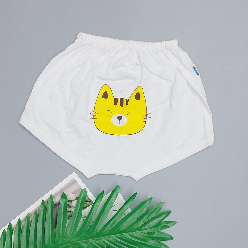 Quần Ngắn Sơ Sinh, Quần Đùi Đáy Ngang Thun 100% Cotton Cho Bé Mặc Tã