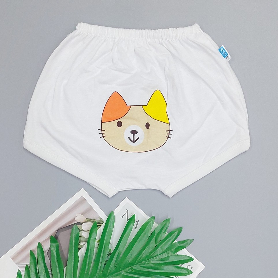Quần Ngắn Sơ Sinh, Quần Đùi Đáy Ngang Thun 100% Cotton Cho Bé Mặc Tã