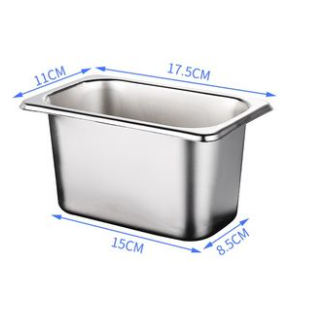 Khay đựng Topping-Thực phẩm GN 1/9 11X17,5cm inox cao cấp