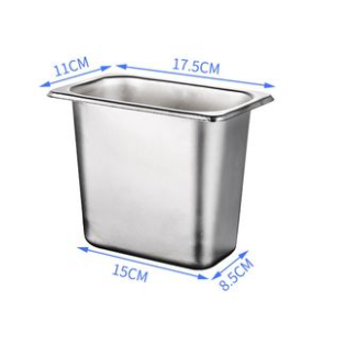 Khay đựng Topping-Thực phẩm GN 1/9 11X17,5cm inox cao cấp