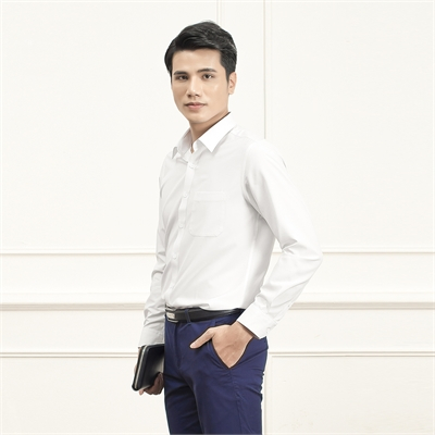 Sơ mi trắng dài tay aristino